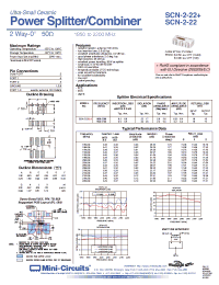 Datasheet SCN-2-22+ manufacturer Mini-Circuits
